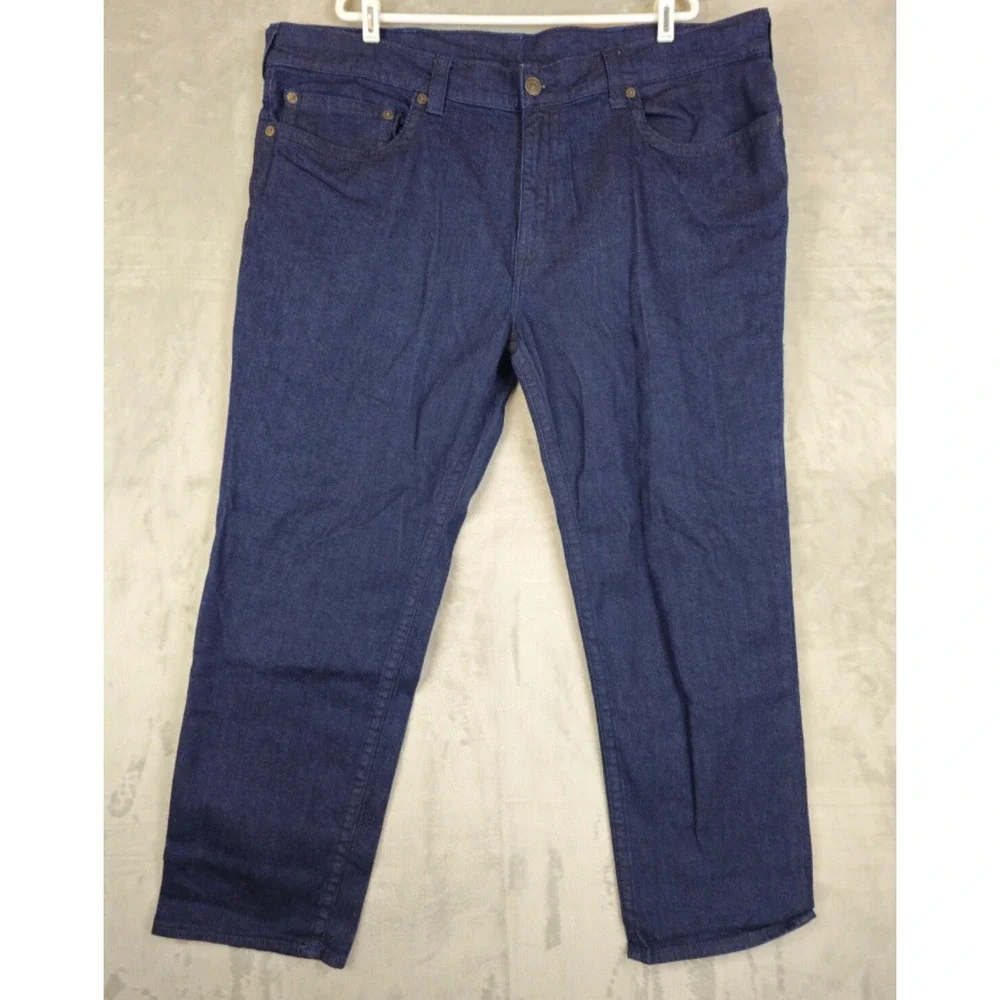 True Religion Mens Jeans Loose Straight Devin No Flap Blue DarkWash Size 45x28.5